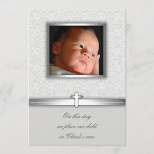 Baby Girl Kant Uitnodigingen voor Doop of Christen