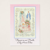 Baby Girl-katholieke begrafenis Memorial Heilige K Visitekaartje (Voorkant)