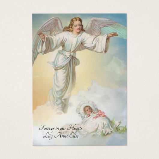 Baby Girl-katholieke begrafenis Memorial Heilige K Visitekaartje (Voorkant)