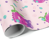 Baby Girl Kawaii Octopus Cadeaupapier (Rol Hoek)