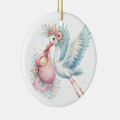 Baby Girl Keramisch Ornament (Rechts)