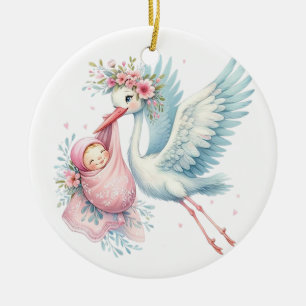 Baby Girl Keramisch Ornament