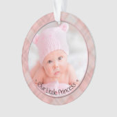 Baby Girl Little Princess First Kerstkeepomwille Ornament (voorkant)
