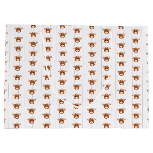 Baby Girl Longhorn Burnt Sinaasappel Groot Cadeauzakje (Achterkant)