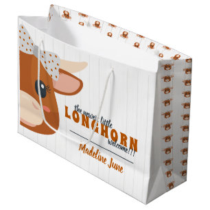 Baby Girl Longhorn Burnt Sinaasappel Groot Cadeauzakje