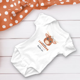 Baby Girl Longhorn Burnt Sinaasappel Romper