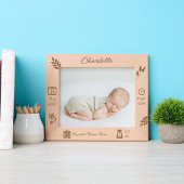 Baby Girl Memory Lijst | Horizontaal | DP7 Gegraveerde Lijstjes