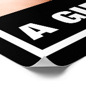 BABY GIRL MET BLANKET VOOR PRO-LIFE POSTER (Hoek)