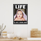 BABY GIRL MET BLANKET VOOR PRO-LIFE POSTER (Keuken)