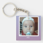 baby girl met grote ogen sleutelhanger (voorkant)