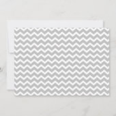 Baby Girl Mod Chic Chevron Baby shower Invite Kaart (Achterkant)