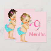 Baby Girl Monthly Milestone Markers Girl (Voorkant / Achterkant)