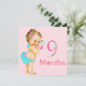 Baby Girl Monthly Milestone Markers Girl (Staand voorkant)