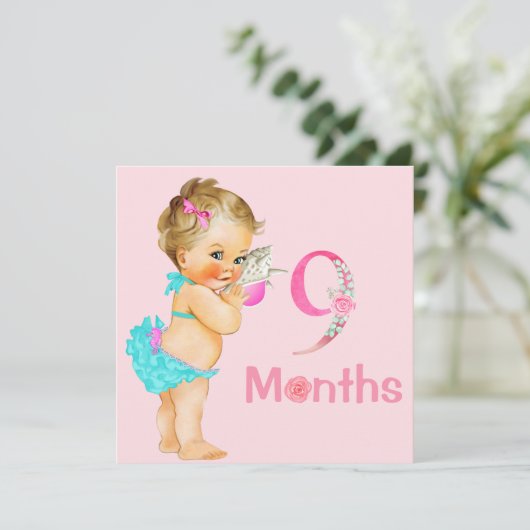 Baby Girl Monthly Milestone Markers Girl (Staand voorkant)