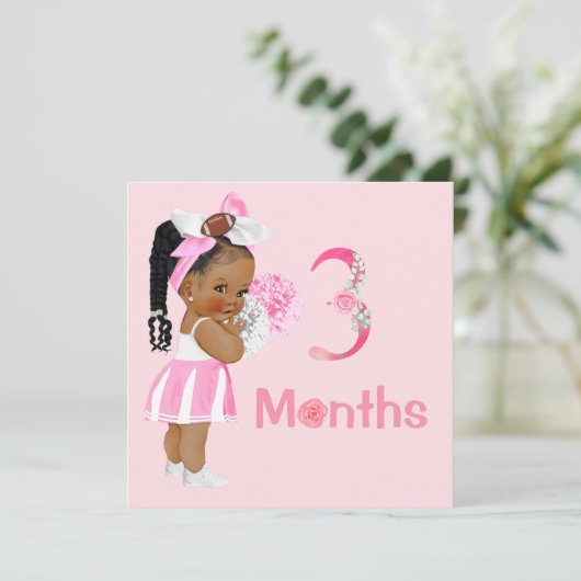 Baby Girl Monthly Milestone Markers Girl (Staand voorkant)