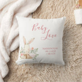 Baby Girl Name Script Baby Love Keepomwille Throw Kussen (Deken)