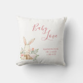 Baby Girl Name Script Baby Love Keepomwille Throw  Kussen (Voorkant)