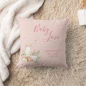 Baby Girl Name Script Baby Love Keepslag Kussen (Deken)