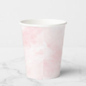 Baby Girl Native Boho Feathers Blush Pink Aqua Papieren Bekers (Rechts)