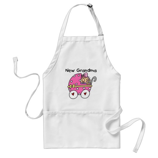 Baby Girl New Grandma T-shirts en cadeautjes Standaard Schort (Voorkant)