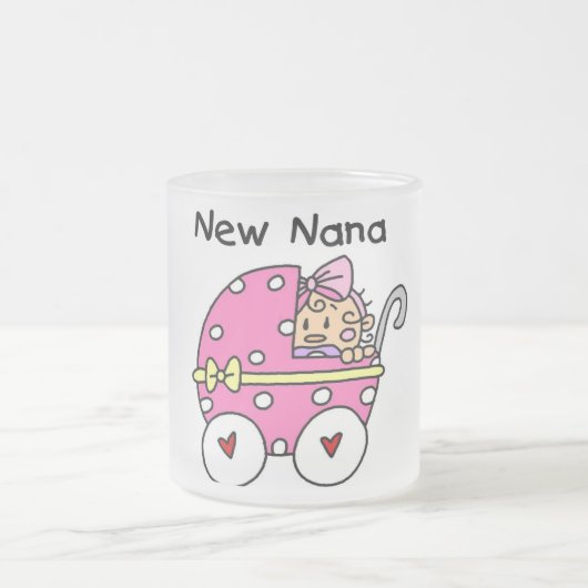 Baby Girl New Nana T-shirts en cadeautjes Matglas Koffiemok (Center)