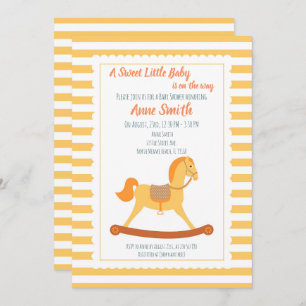 Baby girl of jongen Shower-paard Kaart