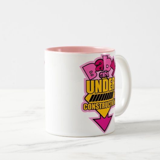 Baby Girl onder Mok van bouw (Voorkant rechts)