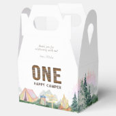 Baby Girl One Happy Camper Birthday Bedankdoosjes (Geopend)