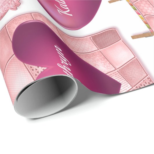 Baby Girl op maat Cadeaupapier (Rol Hoek)