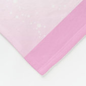 Baby Girl op maat | Roze hartenkreeft Fleece Deken (Hoek)