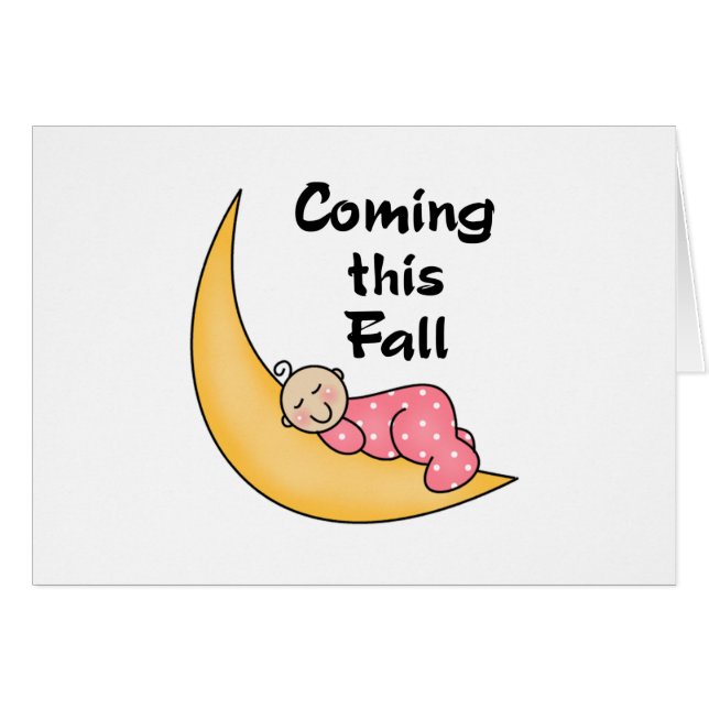 Baby Girl op Moon Herfst (Voorkant Horizontaal)