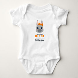 Baby Girl Oranje Donkey Bodysuit