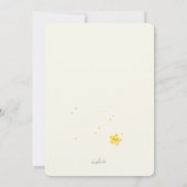 Baby Girl over het Baby shower Moon Kaart (Achterkant)