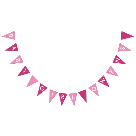 Baby Girl Owens Pink en White Banner (Alle)