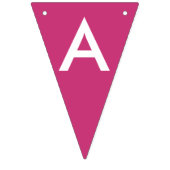 Baby Girl Owens Pink en White Banner (Tweede vlag)