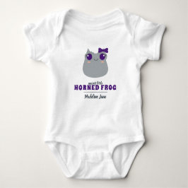 Baby Girl Paars Horned Frog Bodysuit