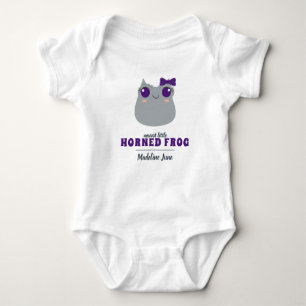 Baby Girl Paars Horned Frog Bodysuit