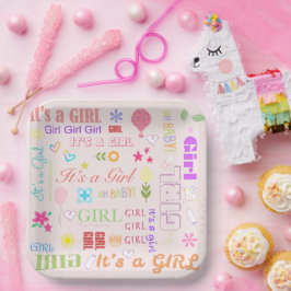Baby Girl Papieren Bordje