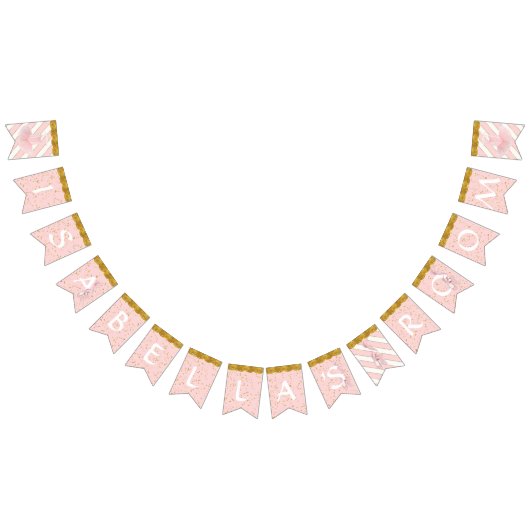 Baby Girl Personalized Nursery Room Name Pennant Vlaggetjes (Alle)