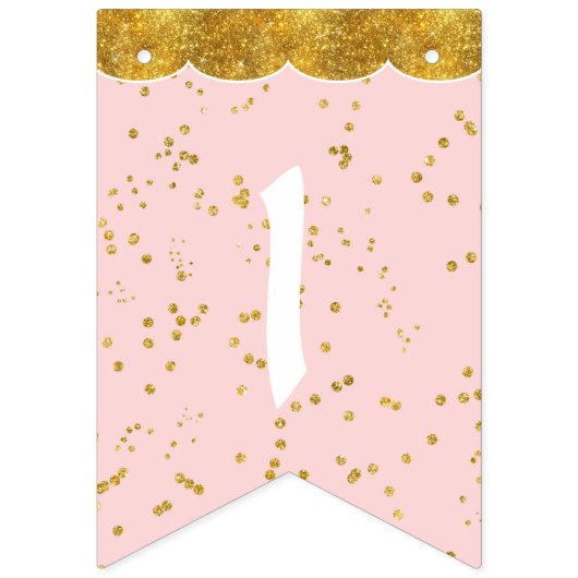 Baby Girl Personalized Nursery Room Name Pennant Vlaggetjes (Tweede vlag)