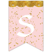 Baby Girl Personalized Nursery Room Name Pennant Vlaggetjes (Derde vlag)