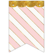 Baby Girl Personalized Nursery Room Name Pennant Vlaggetjes (Tweede vlag)