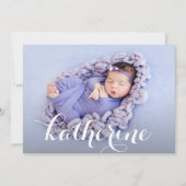 Baby Girl Photo Collage Birth Announements (Voorkant)