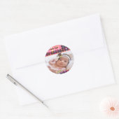 Baby Girl Photo Keepomwille Ronde Sticker (Envelop)