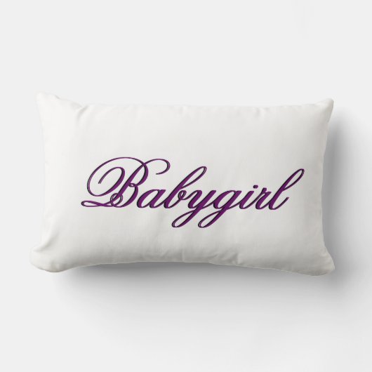 Baby Girl Pillow Kussen (Voorkant)