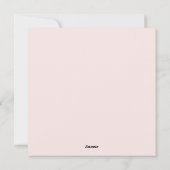 Baby Girl Pink 3d Effect Feestdagenkaart (Achterkant)