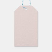 Baby Girl Pink Bow Baby Shower Cadeaulabel (Achterkant)