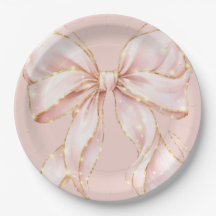 Baby Girl Pink Bow Baby Shower Invitation