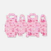 Baby Girl Pink Collage Patroon Bedankdoosjes (Uitgevouwen)