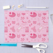 Baby Girl Pink Collage Tissuepapier (Craft)